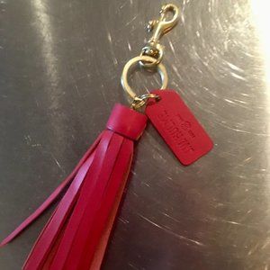 J.W. Hulme Leather Bag Tag/Tassel/Key Chain